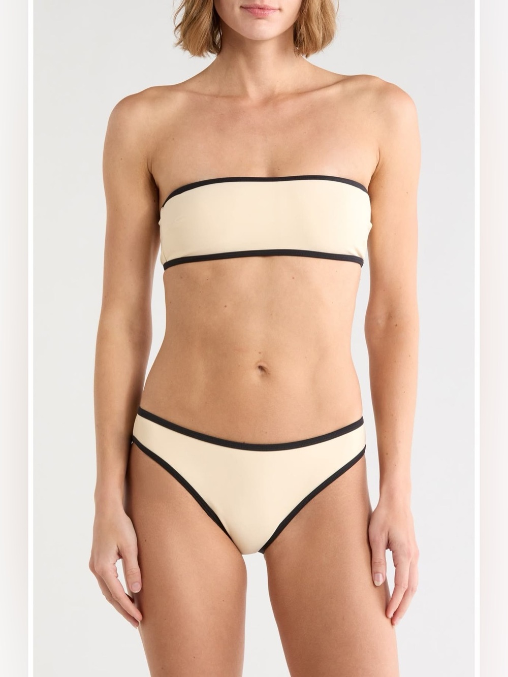 Vince Bandeau Bikini Top & Bottoms Set Size XS